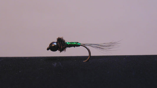 Pearl Peacock Green Tungsten Bead Head