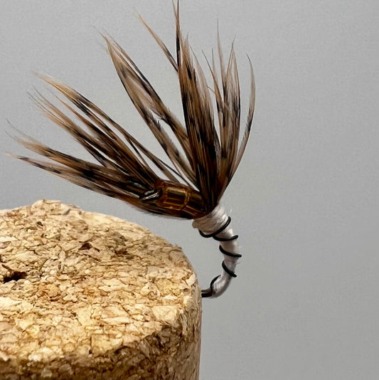 Kebari Zebra (White) Glass Bead Head