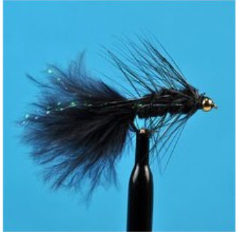Wooly Bugger Black or Green Bead Head