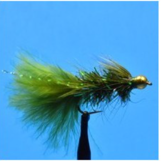 Wooly Bugger Black or Green Bead Head