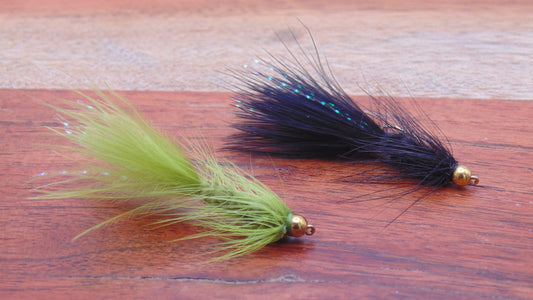Wooly Bugger Black or Green Bead Head