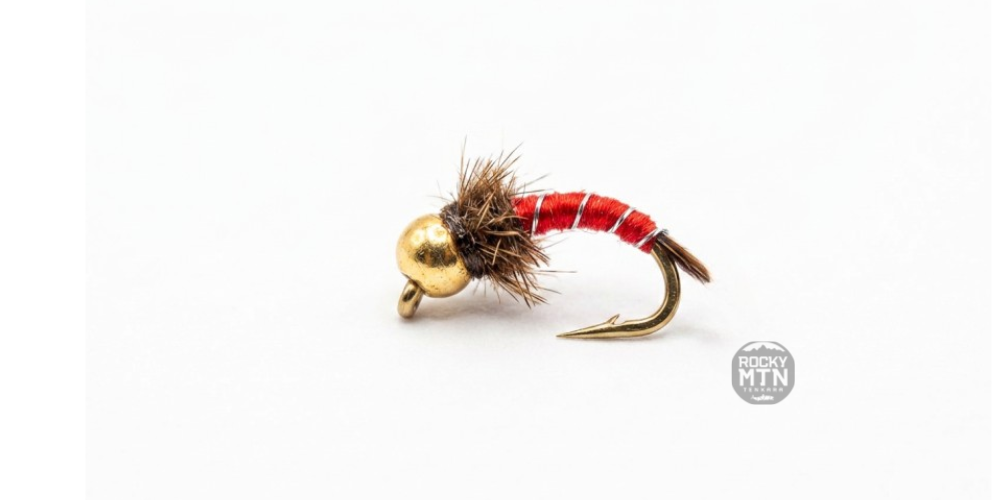 Bead Head Zebra Midge (Red)