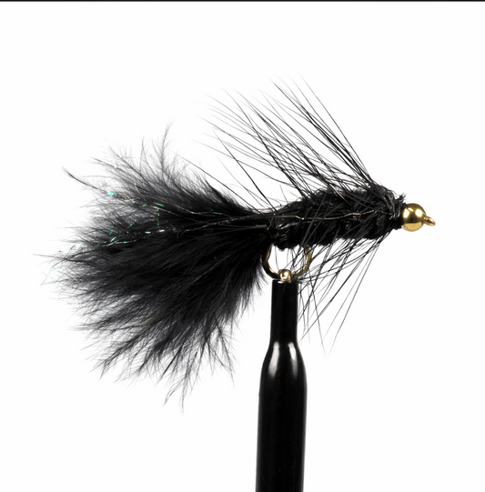 Wooly Bugger Black or Green Bead Head